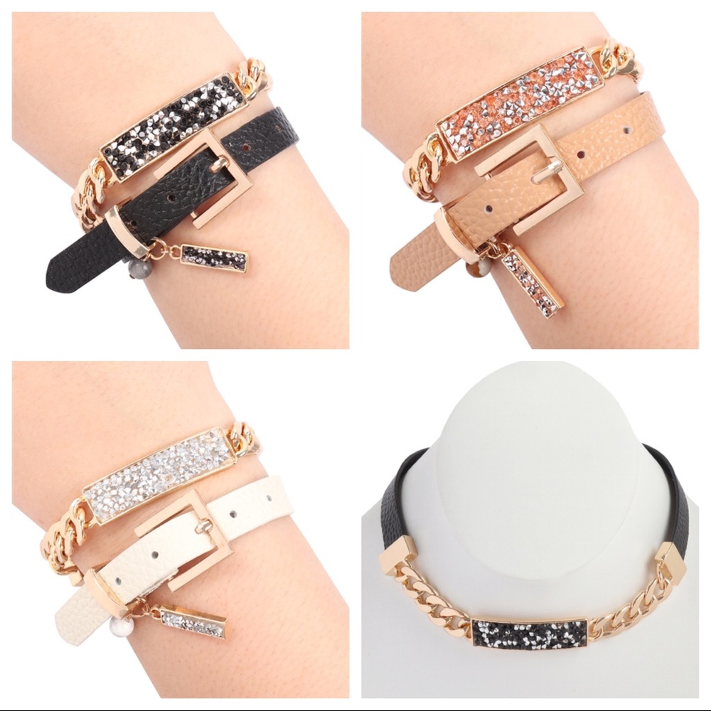 HP 🎉 STONE EMBELLISHED BRACELET/ NECKLACE